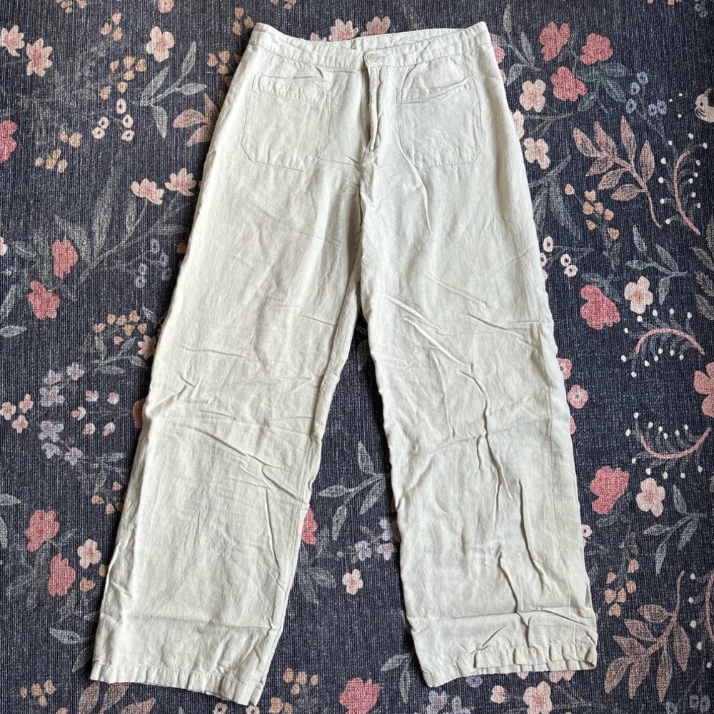 Primark Cream Linen Trousers
